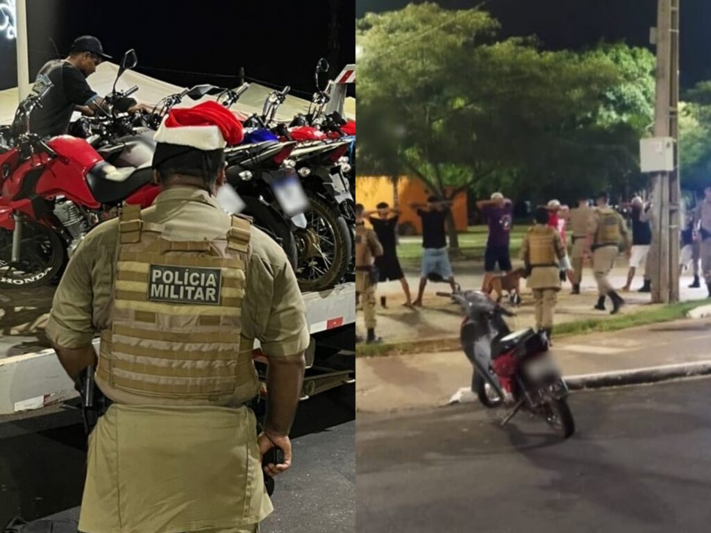 Em Palmas diversas motocicletas do grau são apreendidas durante