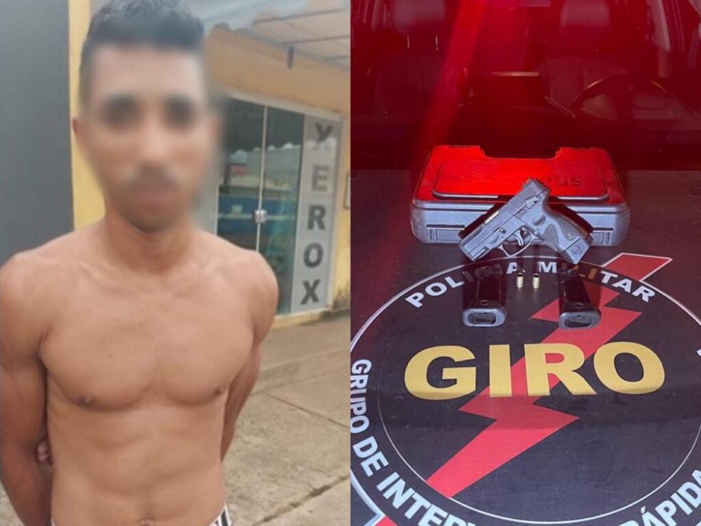 Após denuncia de disparos de arma de fogo em residência, homem é preso pelo GIRO na região sul de Palmas