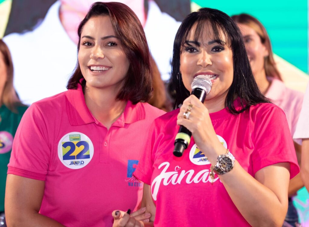 Em Palmas, ao lado de Michelle Bolsonaro, Janad reforça pedido de voto feminino e critica ataques