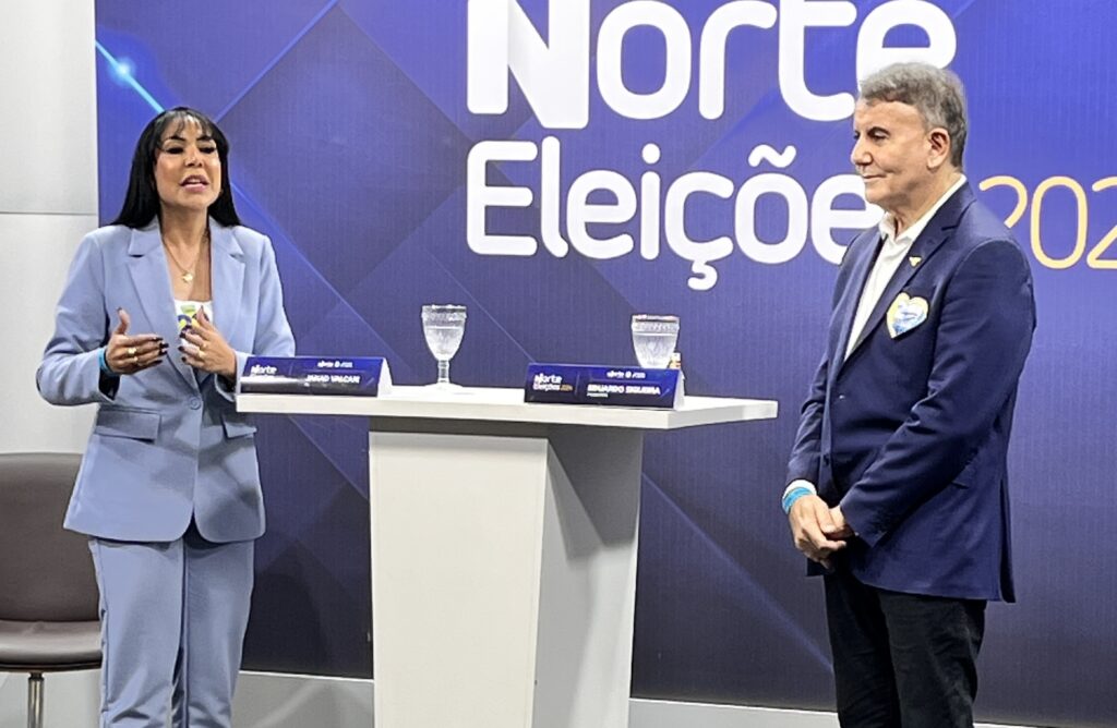 Em Palmas, Janad Valcari vence Eduardo Siqueira em debate promovido pelo SBT nesta segunda-feira, 21