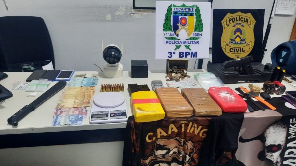 Ponto de tráfico de drogas, disfarçado de loja de eletrônicos, é desarticulado pela polícia em Pedro Afonso